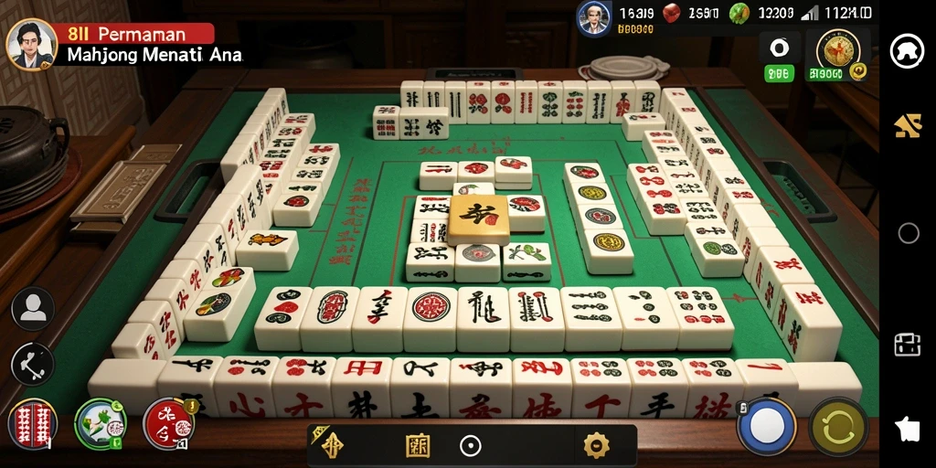 Tampilan gameplay menarik dari 8II dengan elemen Mahjong yang seru.
