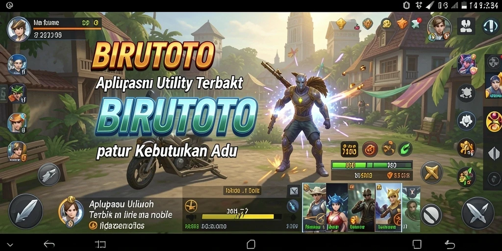 Tampilan aplikasi BIRUTOTO yang intuitif dan mudah digunakan.