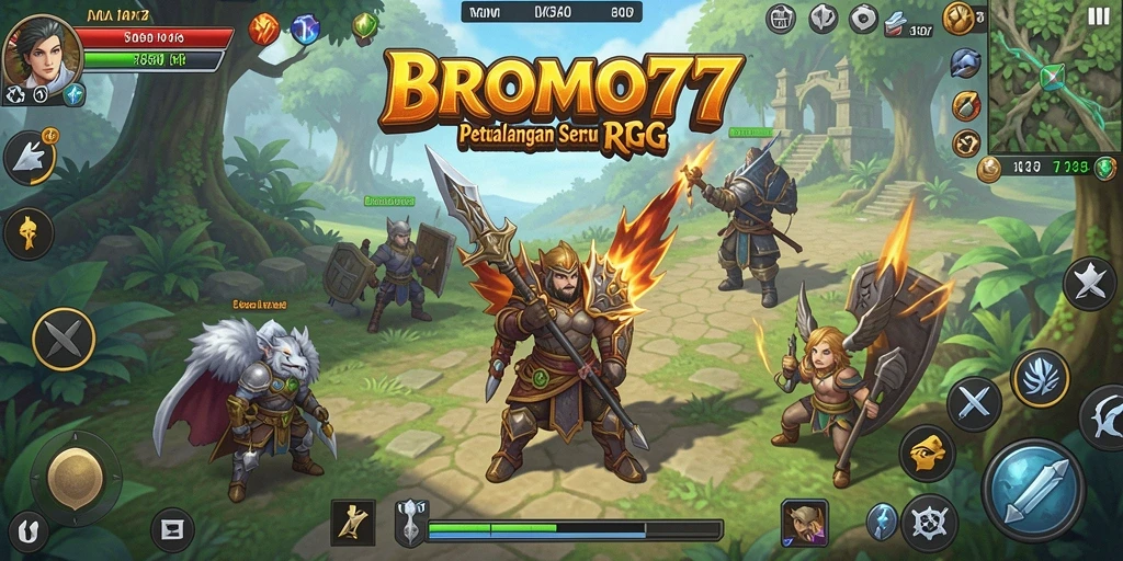 Screenshot dari BROMO77 menampilkan aksi pertarungan yang mendebarkan.