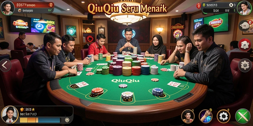 Screenshot gameplay QiuQiu yang mendebarkan di EOS77.