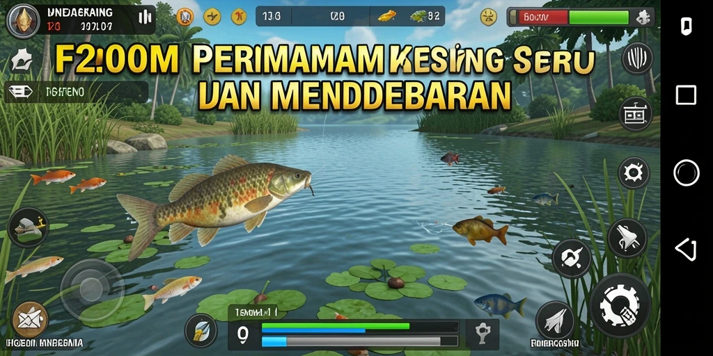 Tangkapan ikan yang menakjubkan dalam F200M dengan grafis yang realistik.