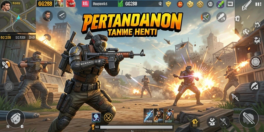 Tampilan gameplay menegangkan dalam GG288 yang memukau.