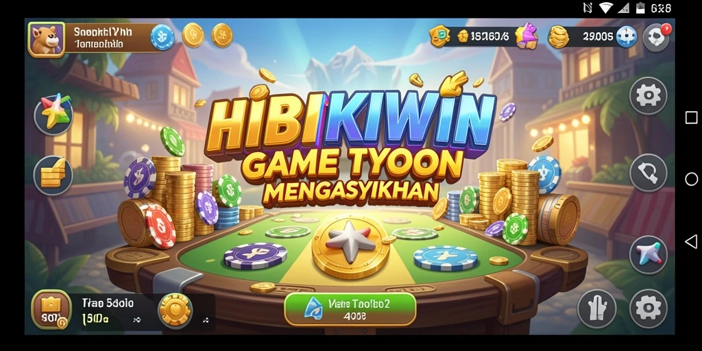 Tampilan gameplay seru dan menegangkan di HIBIKIWIN.