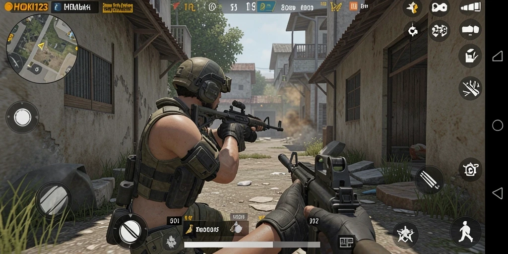 Tampilan gameplay HOKI123 yang intens dan mendebarkan.