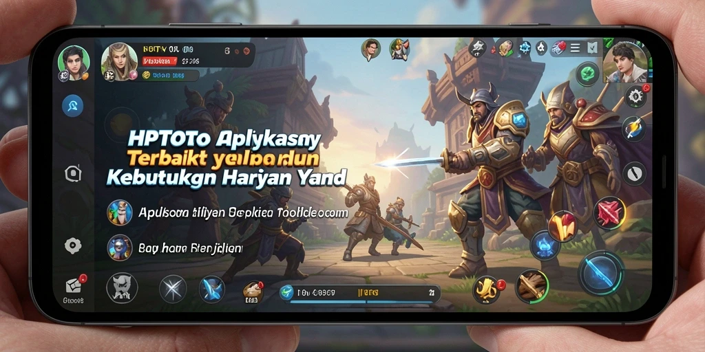 Tampilan utama HPTOTO dengan akses mudah ke berbagai fitur utility.