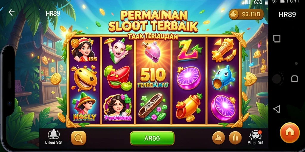 Tampilan gameplay menarik dari HR89 dengan efek visual yang memukau.