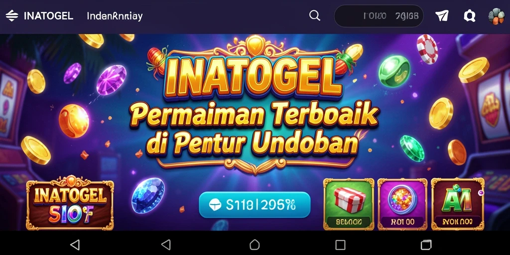 Screenshot utama INATOGEL menampilkan gameplay Slot yang menawan.