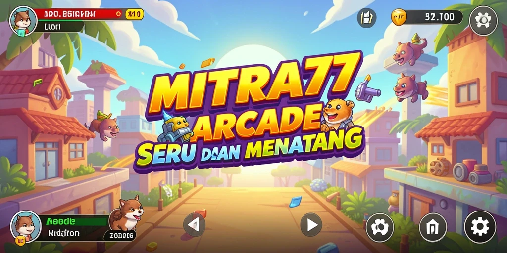 Screenshot gameplay MITRA77 menampilkan aksi seru dalam permainan Arcade.