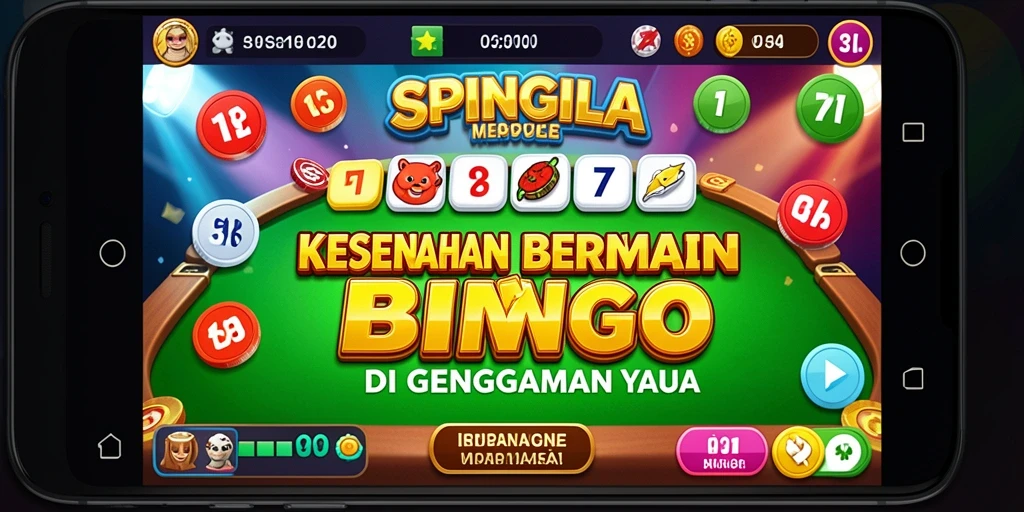 Screenshot gameplay SPINGILA menunjukkan momen seru saat bermain Bingo.