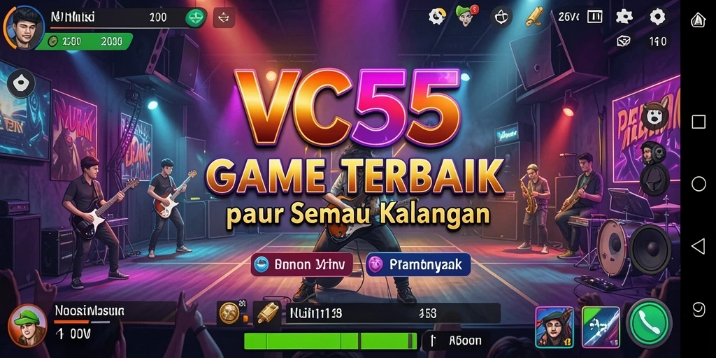 Tampilan gameplay VC55 yang seru dan penuh warna.