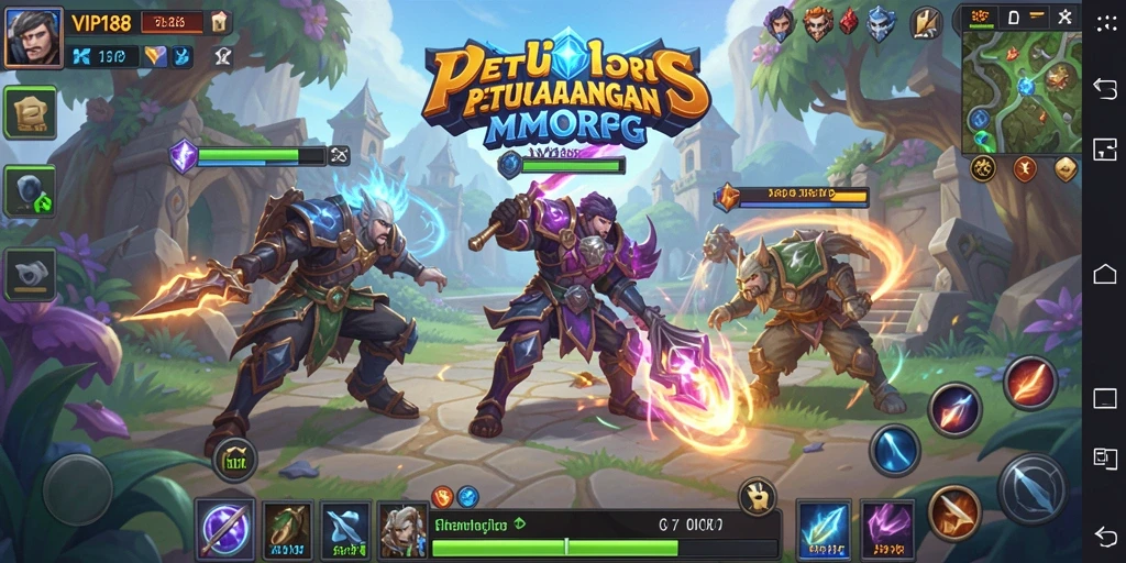 Screenshot gameplay VIP188 menunjukkan aksi seru dalam petualangan MMORPG.