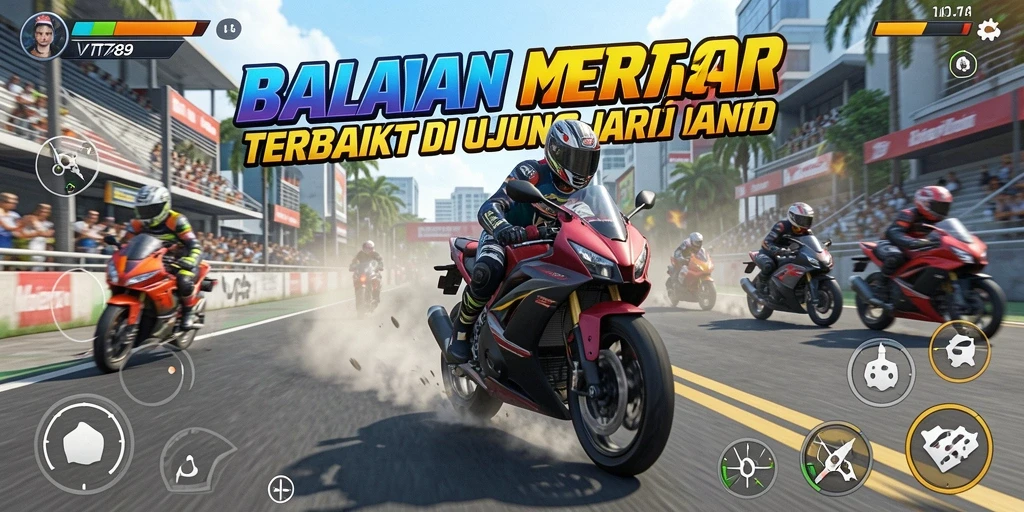 Game VT789 menampilkan aksi balap motor yang seru dan mendebarkan.